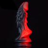 Black Unicorn Mixed Color Liquid Silicone Big Penis Simulation Posterior Anal Plug Fake Penis Adult Products