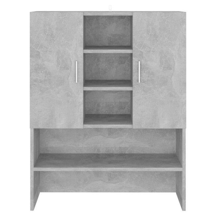 VidaXL Washing Machine Cabinet Concrete Grey 70.5x25.5x90 Cm 808390