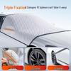 Car Windshield Snow and Sun Shade: Snowproof, Frost Protection, UV Protection