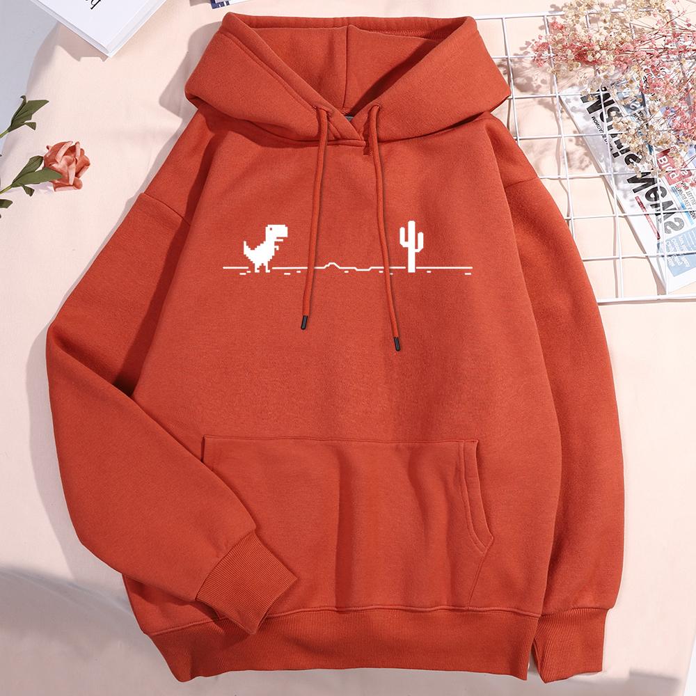 Network Malfunction Little Dinosaur Hoody Men Hombre Cute PockeNew Thicken Pullover Hoodie T Sweatshirt Autumn Warm O-Nec Hoody