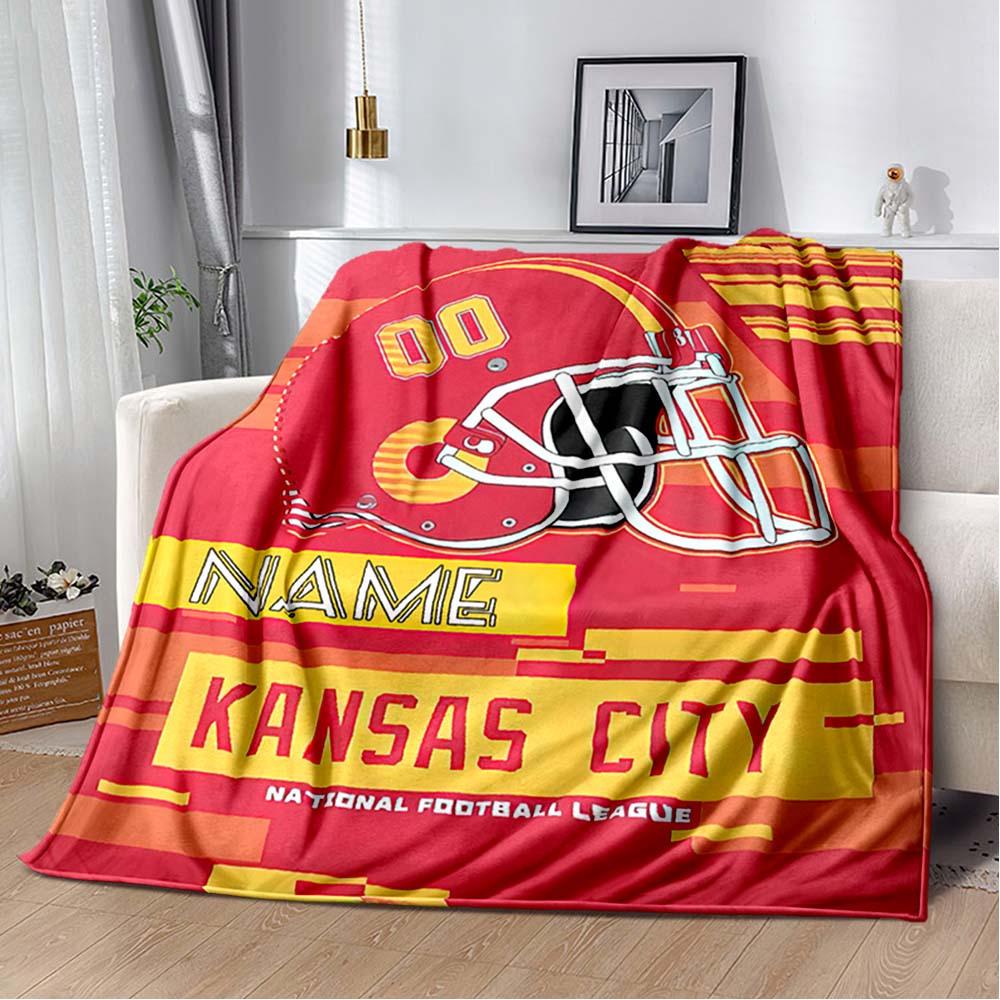 Football Fans Customize Your Name Blanket Warm Comfortable And Soft Blankets Are Suitable For Home Chairs Office Sofas Sofas Office Camping And Gifts
