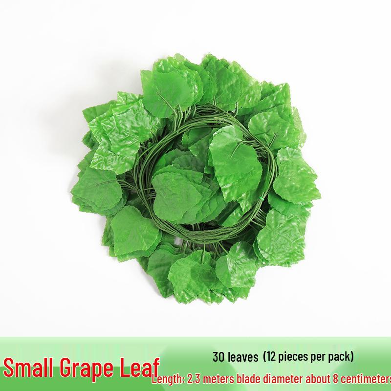 Rattan Vine Decorative Fake Leaves for Ceiling and Pipe Covering