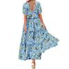 Boho Flowy Women Floral Maxi Bodycon Dress Going Out Slip Picnic Dress