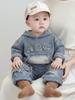 Baby Boy 2-Piece Denim Long Sleeve Set - Casual Spring Outfit for Boys (Ages 1-5)