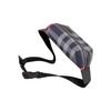 Burberry Sony Check Design Zipper Closure Canvas Waist Bag Medium Size Men's Navy Blue
