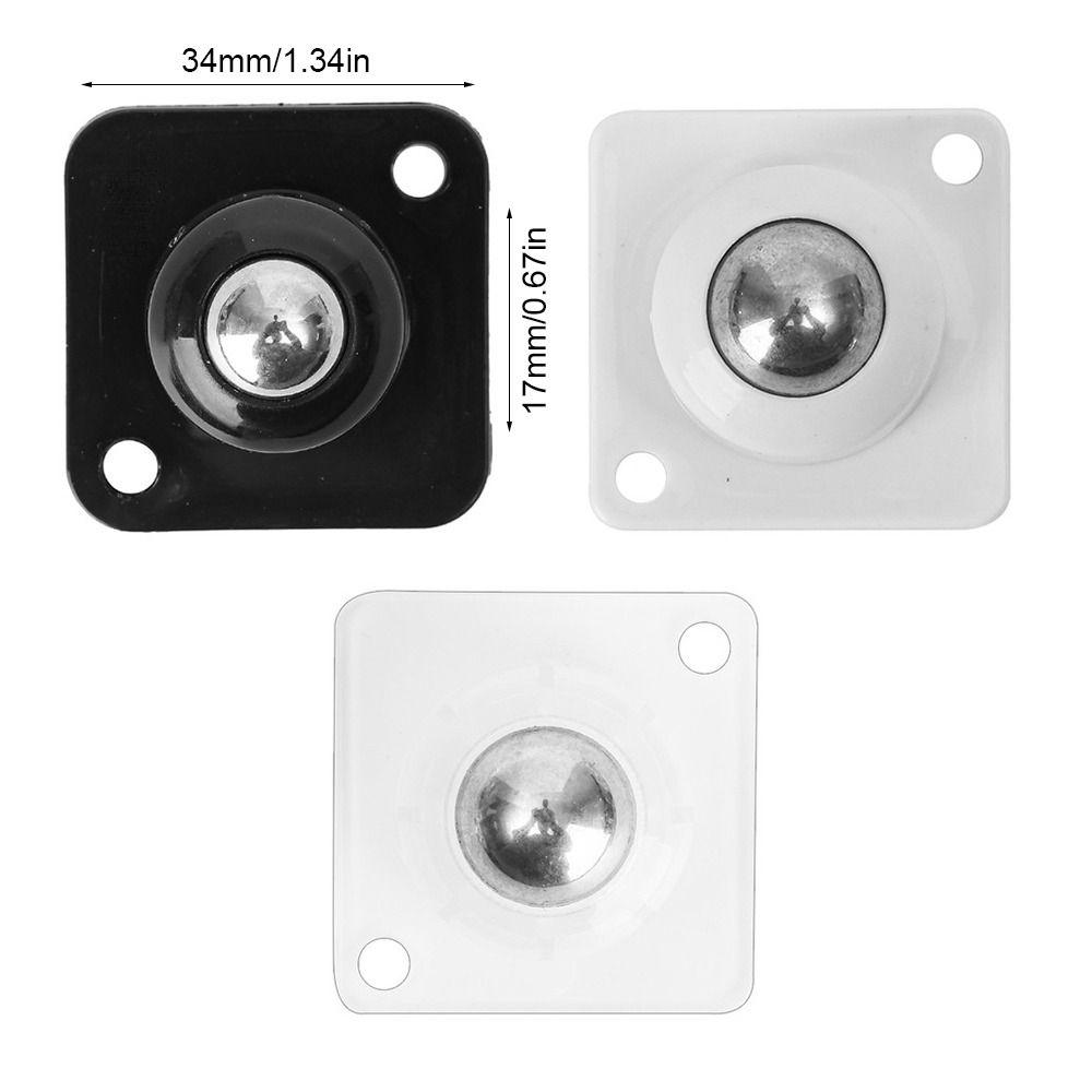 4Pcs/Set 360° Rotation Self-adhesive Universal Caster Strong Carrying Force Steel Ball Furniture Wheels Moving Accessories