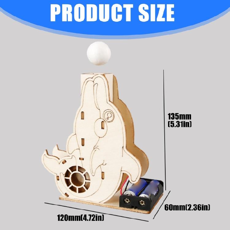 Aerodynamic Demonstration Set Wooden Electric Air Dolphin Suspension Ball for Physics Teaching and Classroom Experiment