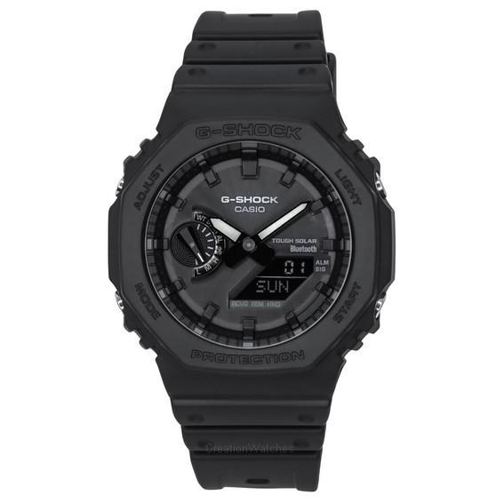 Восстановленные Casio G-Shock с подключением к телефону Аналогово-цифровые Часы на солнечной батарее GA-B2100-1A1 GAB2100-1A1 200M Мужские чёрный
