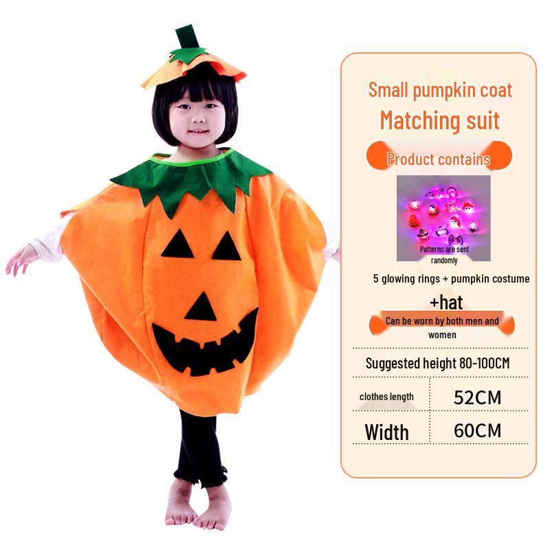 Halloween Pumpkin Costume: Kids' & Adults' Cosplay Outfit for Performances
