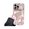 Large Windows Suitable for Apple 12PRO Electroplated Flower Mobile Phone Case IPhone 15XSMAX Protective Case Anti Fall Oil Painting