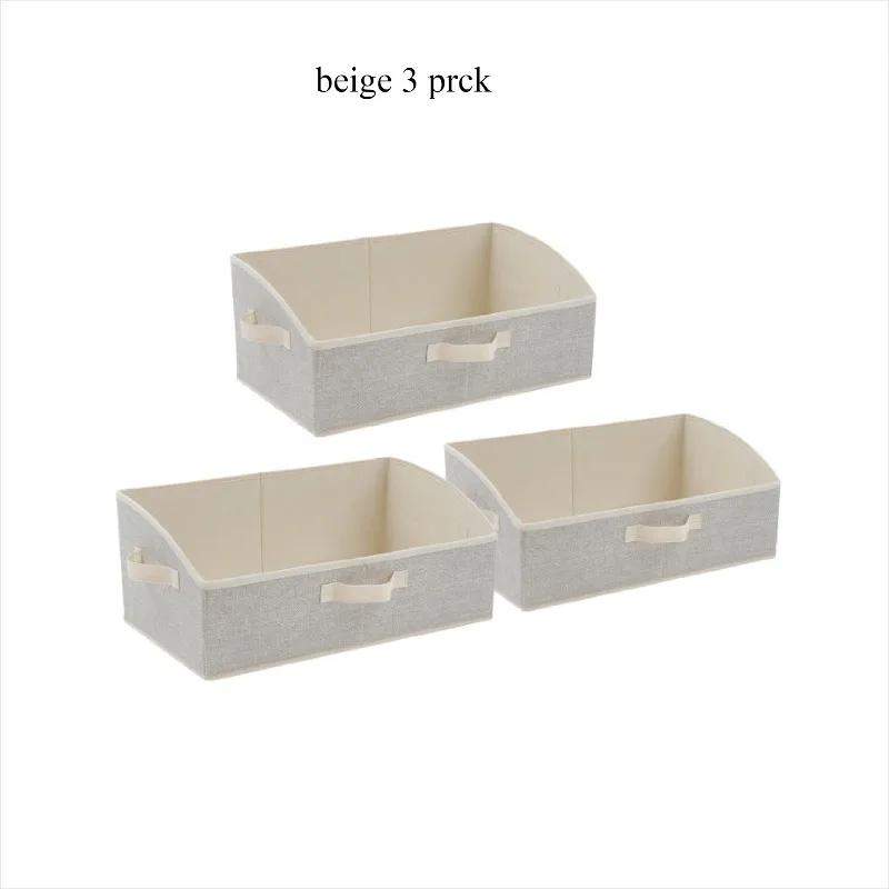 Non-woven Fabric Trapezoidal Storage Box Foldable Clothes, Towels, and Miscellaneous Storage Basket,Cloth Organizer for Wardrobe
