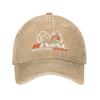 Rival Boxing Corpo Print Baseball Caps Distressed Washed Sun Visor Protection Cap Unisex Outdoor Summer Adjustable Snapback Hat