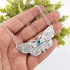 Swiss blue Topaz Pendant Gemstone Jewelry, 925 Solid Sterling Silver Pendant, Gift For Women Handmade Pendant
