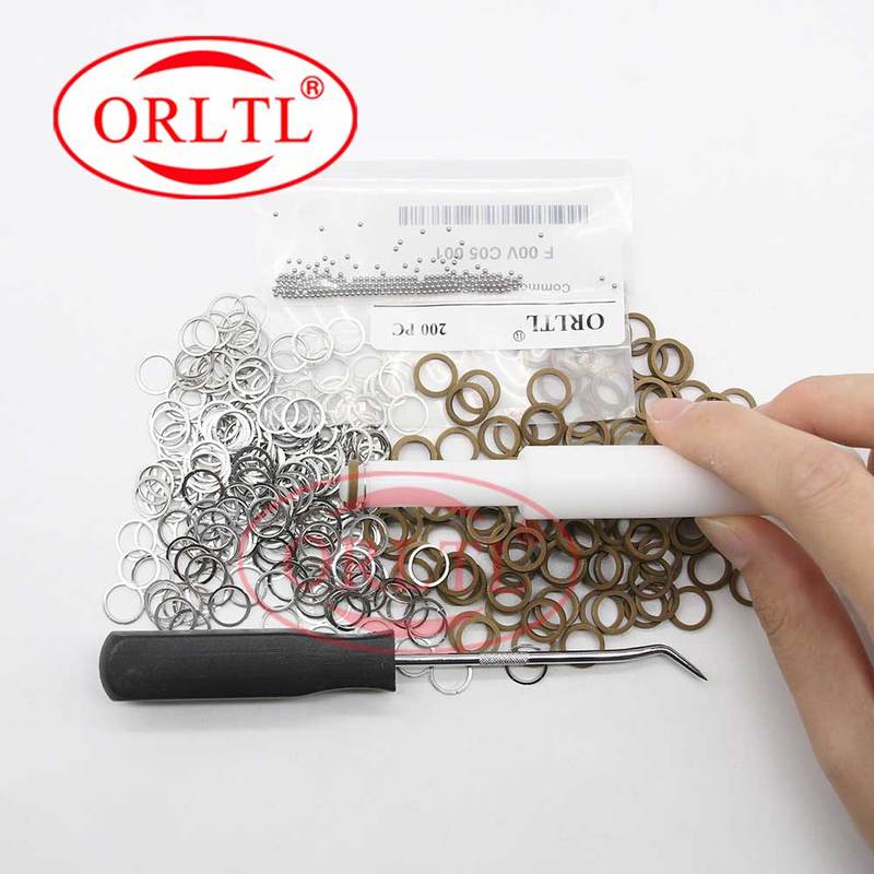 200 Pieces Sealing Ring F00VC99002 Steel Injector Balls F00VC05001 Repair Kits For 0445120007/0445120153/0445120067