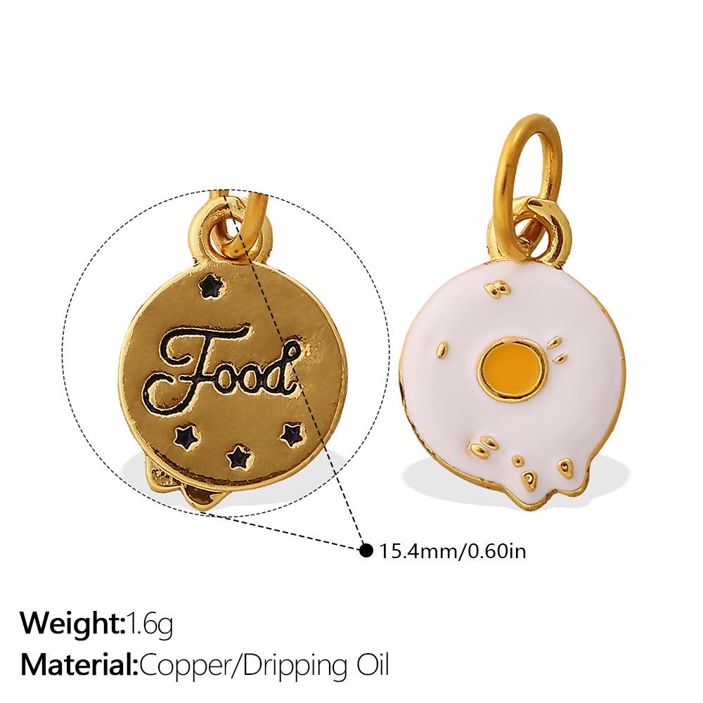 Cartoon Color Oil Drop Pendant Accessories Cute And Diverse Ice Cream Flower Diy Earrings Pendant