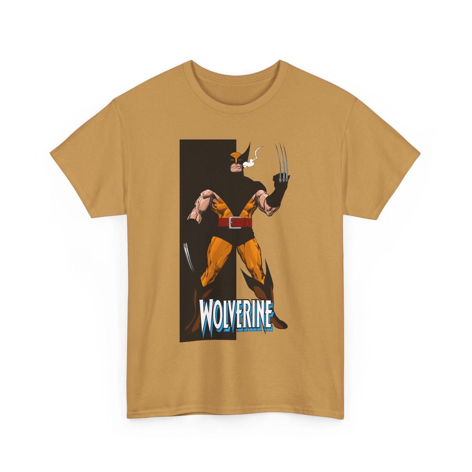 Wolverine T-Shirt Marvel Comics John Byrne Art X-Men Logan Vintage-Style Tee L