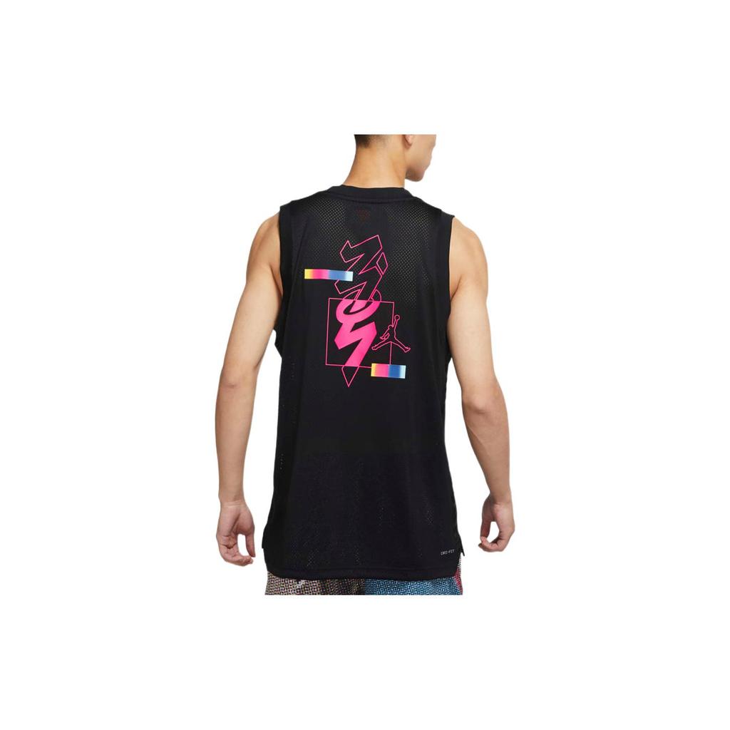Jordan DRY ZION Tank Tops Men's Black Crew Neck Moderate Straight Fit DR2112-010