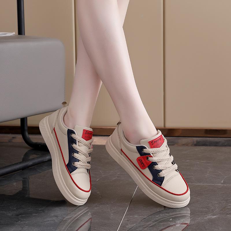 2025 Spring and Autumn New Ins Korean Version Comfortable Little White Shoes Female Students Versatile Sports Shoes Women's Board Shoes KT-276