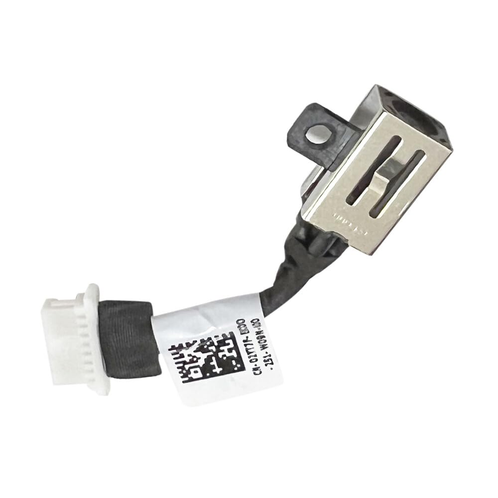 HSSDTECH DC Power Jack Charging Port Power Connector for Dell Inspiron 5300, 5301, 7400 (450.0K805.0032, 02YT7F, 450.0KW03.0021, G41KJ, 0G41KJ)