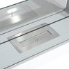 Tisch-Bioethanol-Kamin 2000W aus Edelstahl Geruchlos mit Glas 78 x 25 x 58 cm Weiß