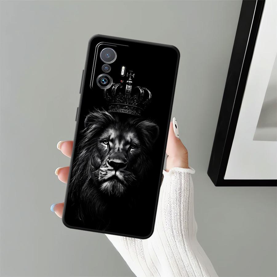 Case for Xiaomi Mi 13 Lite 12T Pro 15 Pro 12 11T 14 12X 11 10T Funda Phone Cover Cool Animal Tiger Lion
