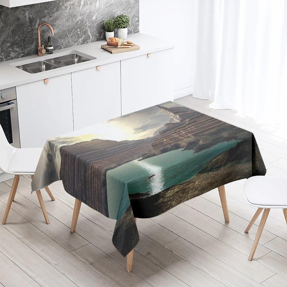 

Млечный Путь, звездное небо, природные пейзажи, скатерть, свадебная вечеринка, ресторан, банкет, украшение, водонепроницаемое украшение для дома 40x70cm