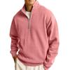 Men's Half Zip Sports Sweatshirt Stand Collar Long Sleeve Casual Everyday Pullover