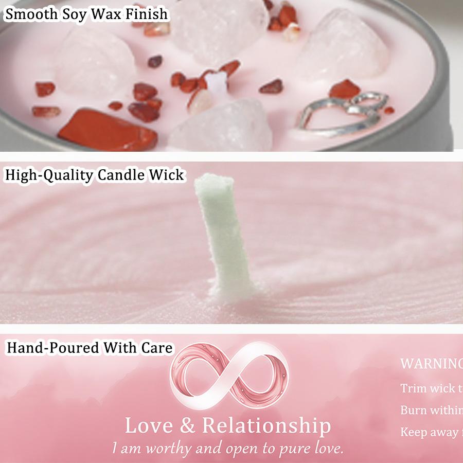 Scented Candles 3oz Law of Attraction Love Manifestation Energy Boosting Christmas Home Decoration Candle Holders Gift