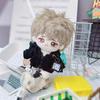 Niannyyhouse 10cm~15cm 20cm Plush Clothes Hoodie Cardigan Jacket Cotton Doll Dress-Up (Black 10cm~15cm)