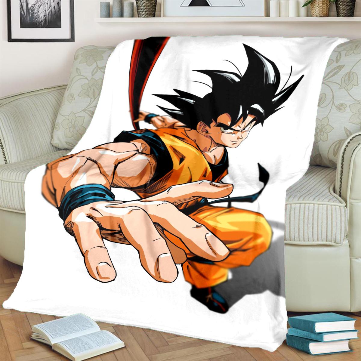 

Dragon Ball! Blanket Soft Warm Flannel Print for Bedrooms, Sofas, Beds, Chairs, Picnics, Travel 75x90cm