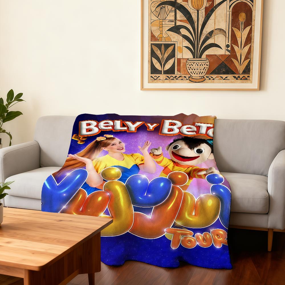 

Cartoon Cute B-Bely y Beto Blanket Super Warm Comfortable Plush Throw Blanket Child Home Sofa Bedroom Gift 30x40in