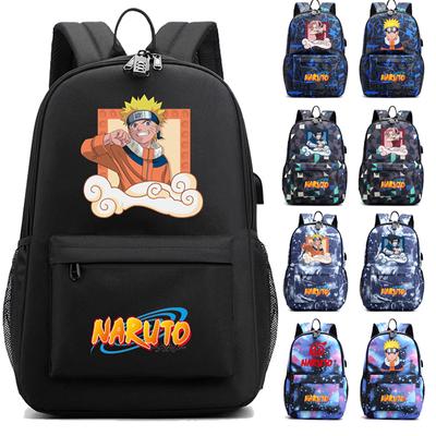 Anime Rucksack Zurück zur Schule Rucksack Rucksack Student Schultasche Männer Frauen Freizeit USB Reiserucksack für Teenager Taschen Junge Mädchen
