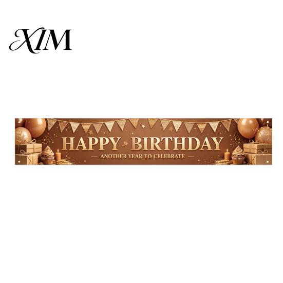 Outdoor Foto Hintergrund Großes Happy Birthday Hof Banner Schild, 70 x 15 Zoll Dekoration Kulisse für Jungen Mädchen Partyzubehör Wandbehang Innen