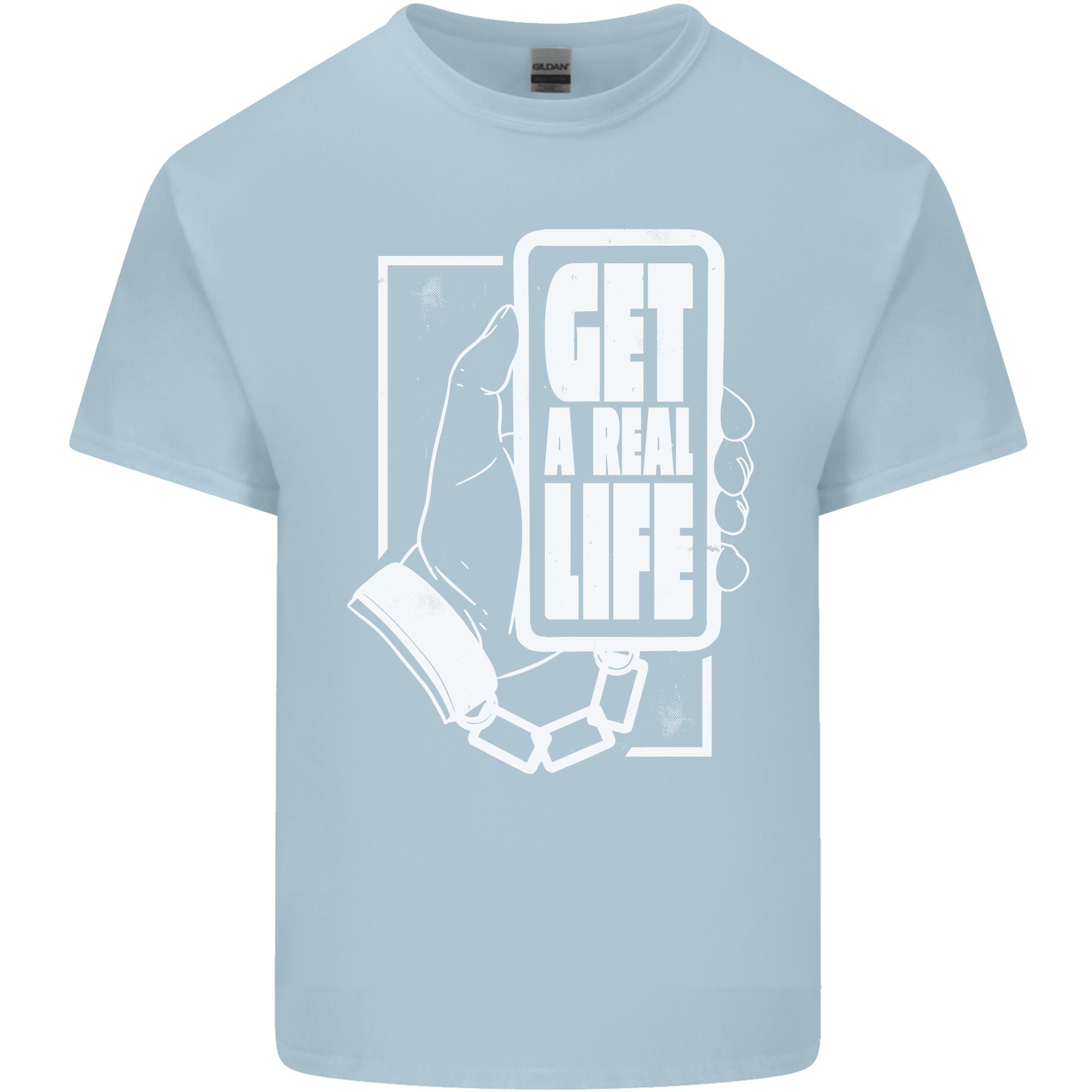 Get a Real Life Antisocial Phone Addict Unisexs Light Cotton TShirt S