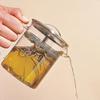 Simple Brew Teapot For 12oz Loose Tea Preparation Builtin Strainer Everyday Teaware Easy to Clean Borosilicate Glass Enjoy Hot