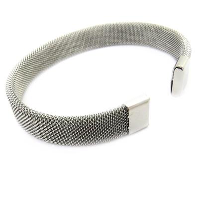 [M0678] - Silver 'Peaceful' Bracelet