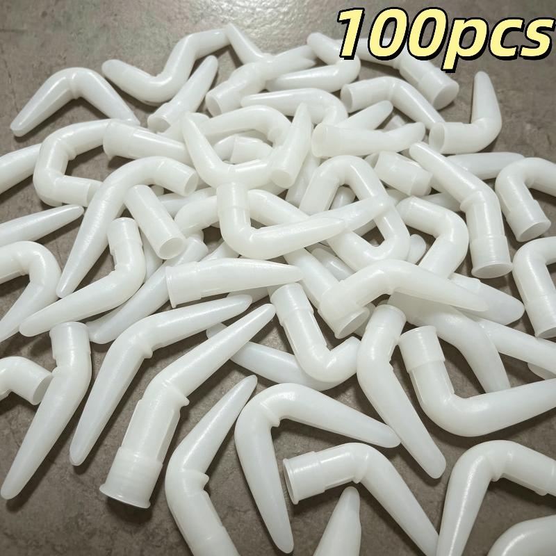 Plastic Caulk Nozzle Tips Standard Size Leak-proof 1-100Pcs for Home Bathroom Sealing DIY Handyman Repair Jobs