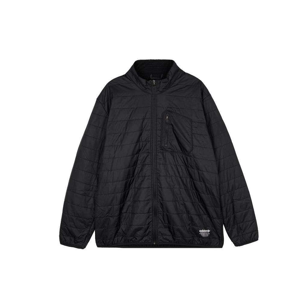 Adidas Originals Trefoil Letter Logo Print Mid-Length Hooded Windbreaker Men Windbreaker Black BR7009