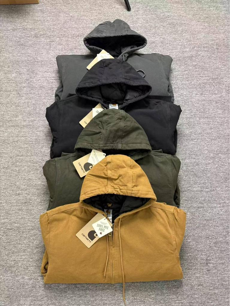 Herren Retro Detroit Arbeitsjacke - Gewaschen, Schwergewicht, 9 Farben, J130