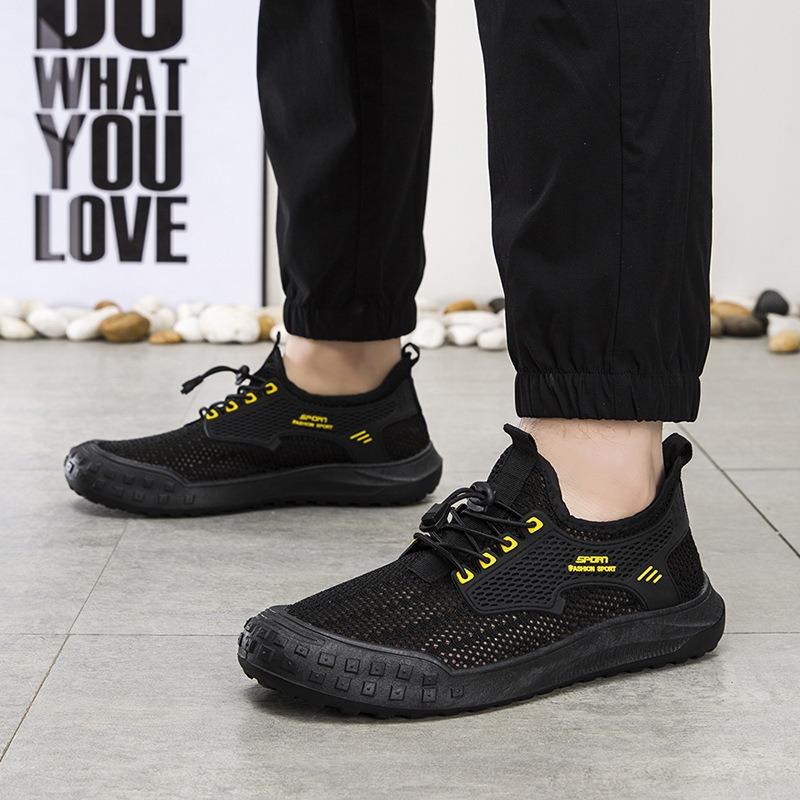 Summer New Breathable Men's Shoes Men's Mesh Casual Shoes Lightweight Soft-soled Sports Shoes Trendy Shoes Men's Shoes