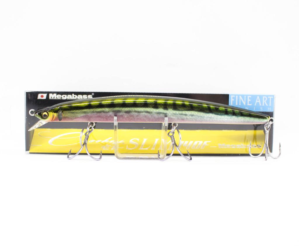 Megabass Cookai Slim 140F Floating Lure FA green Mackerel (6390)