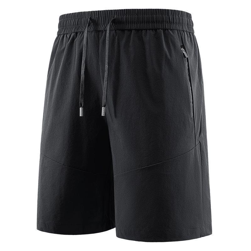 

Men s Quick-Dry Ice Silk Sports Shorts - Summer Casual Fitness Capris for Running & Beach XL чорний