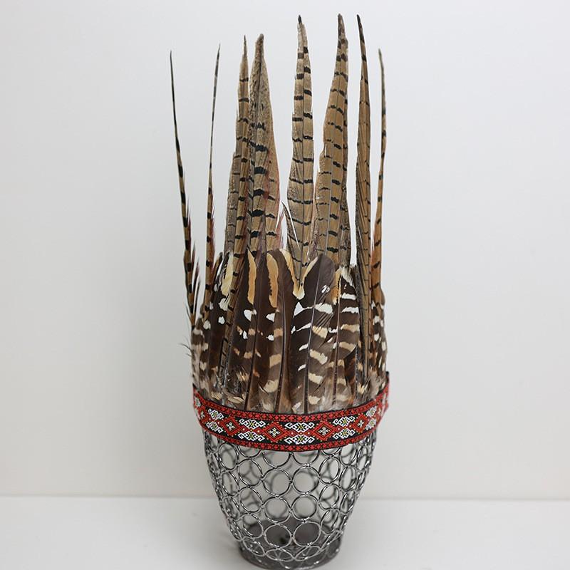 Halloween Feather Headband Cosplay Tribal Hat Kids Adult Party Costume Accessory