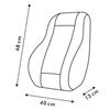 Support lombaire voiture - momo - LSECBR - Ergonomique - Noir