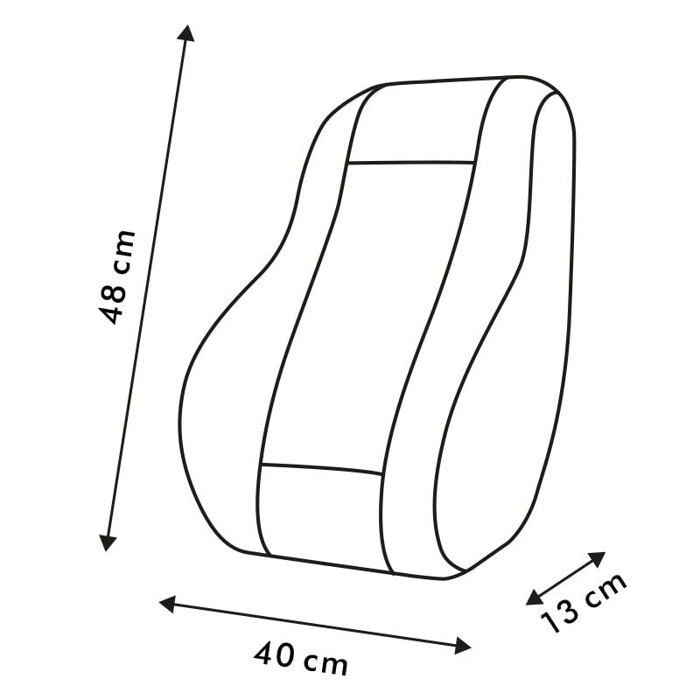 Support lombaire voiture - momo - LSECBR - Ergonomique - Noir
