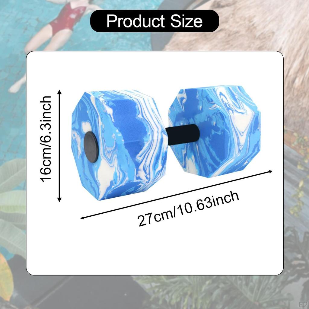 Aquatic Dumbbell for Water Aerobics, Hand Bar Pool Workouts, Weight Training Tool Men Women