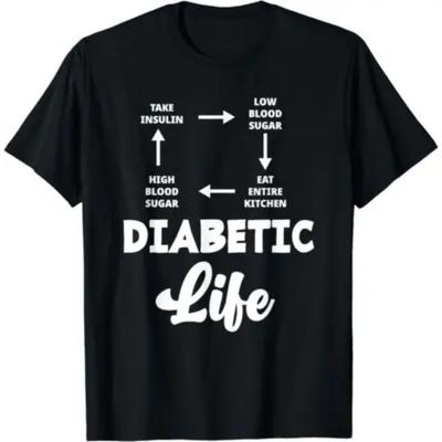 Funny Diabetic Type 1 Diabetes T1D Diabetes Awareness T-Shirt