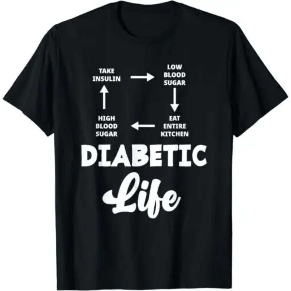 

Funny Diabetic Type 1 Diabetes T1D Diabetes Awareness T-Shirt XXXXL