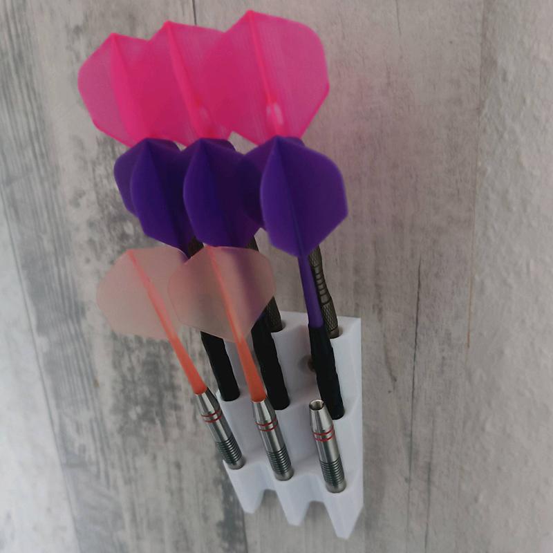 Wall-Mounted Dart Display Rack Holds 6/9 Darts Space-Saving With Screws Dart Case Organizer For Living Room/Bedroom/Study/Bar
