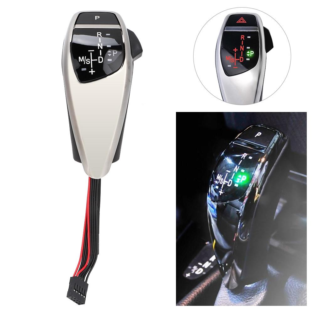 Car RHD LED Shift Knob Modified Automatic Gear Shifter Lever Fits for E90 E91 E92Plating Black